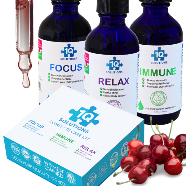 1Q Complete Care Kit - IMMUNE + RELAX + FOCUS all in one Kid